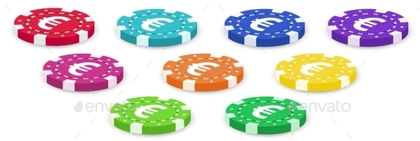 GraphicRiver Colorful Poker Chips 9614699 GraphicRiver Colorful Poker Chips 9614699