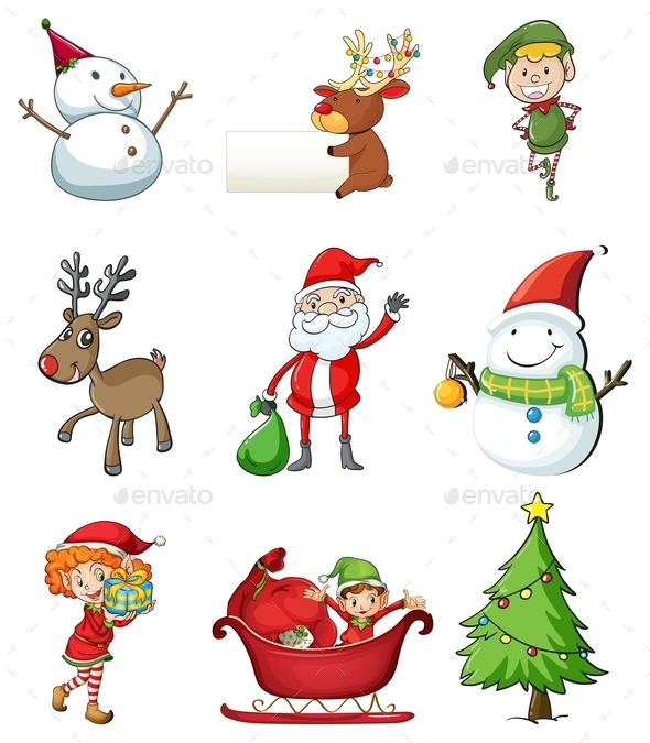 GraphicRiver Christmas Symbols 9614747 GraphicRiver Christmas Symbols 9614747