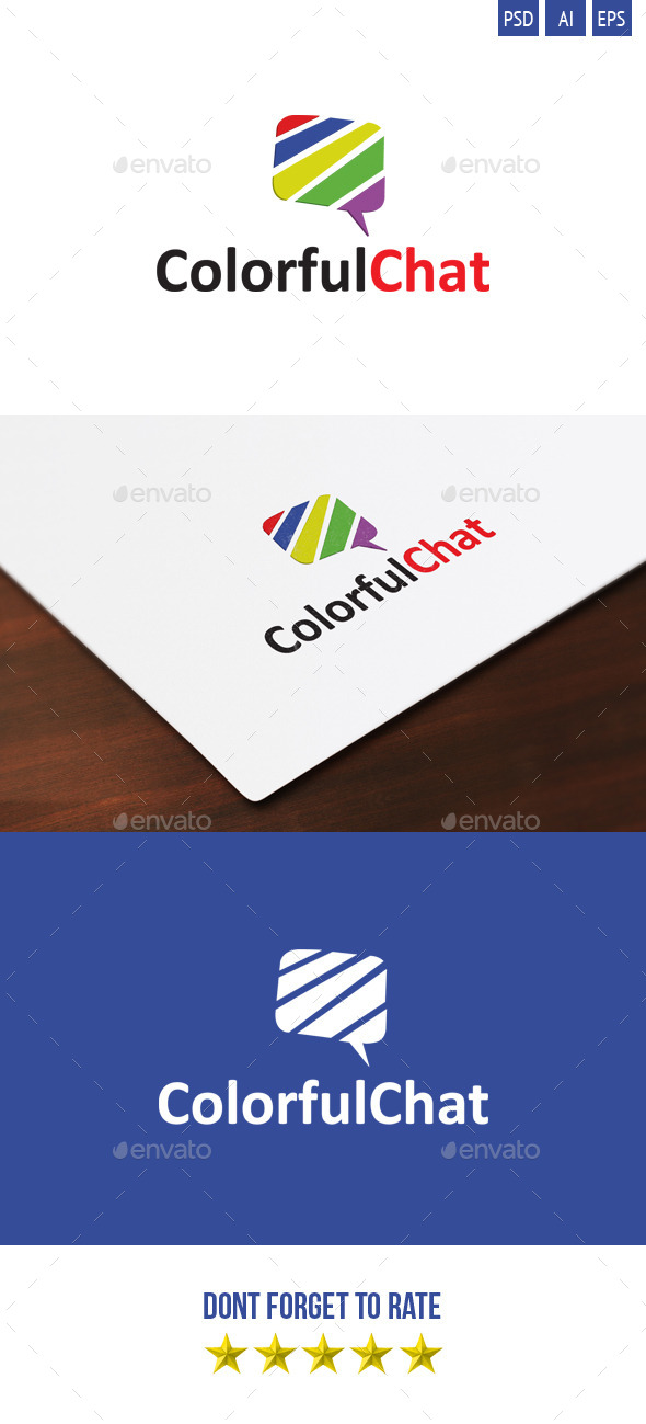 ColorfulChat Logo - Symbols Logo Templates