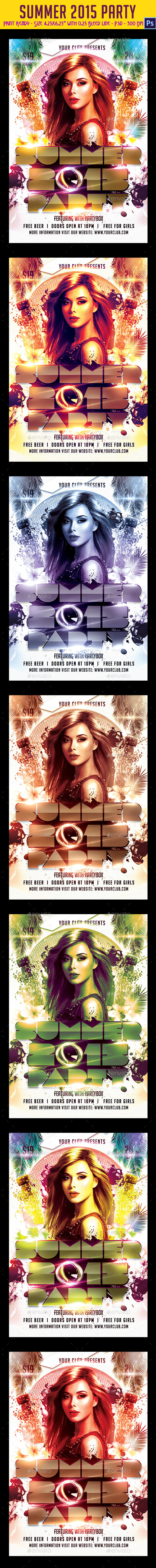 Summer 2015 Party Flyer Summer 2015 Party Flyer