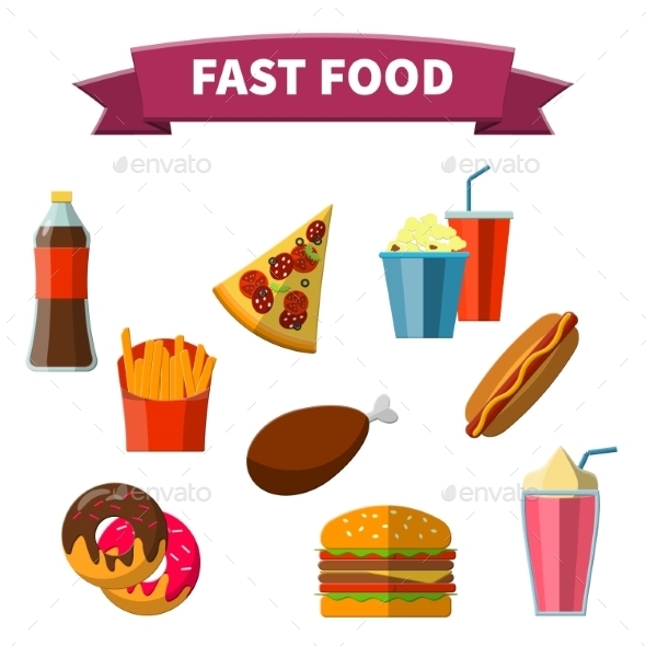 GraphicRiver Fast Food Icon 9615916 GraphicRiver Fast Food Icon 9615916
