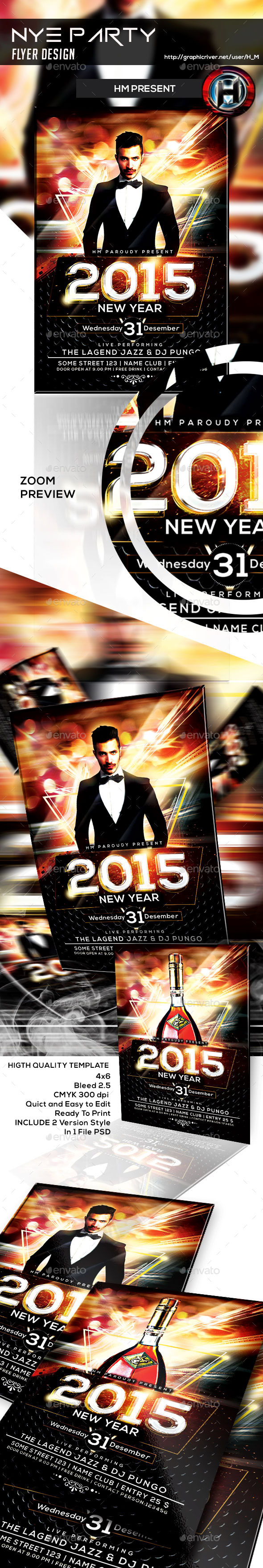 GraphicRiver NYE Party Flyer Design 9616107 GraphicRiver NYE Party Flyer Design 9616107
