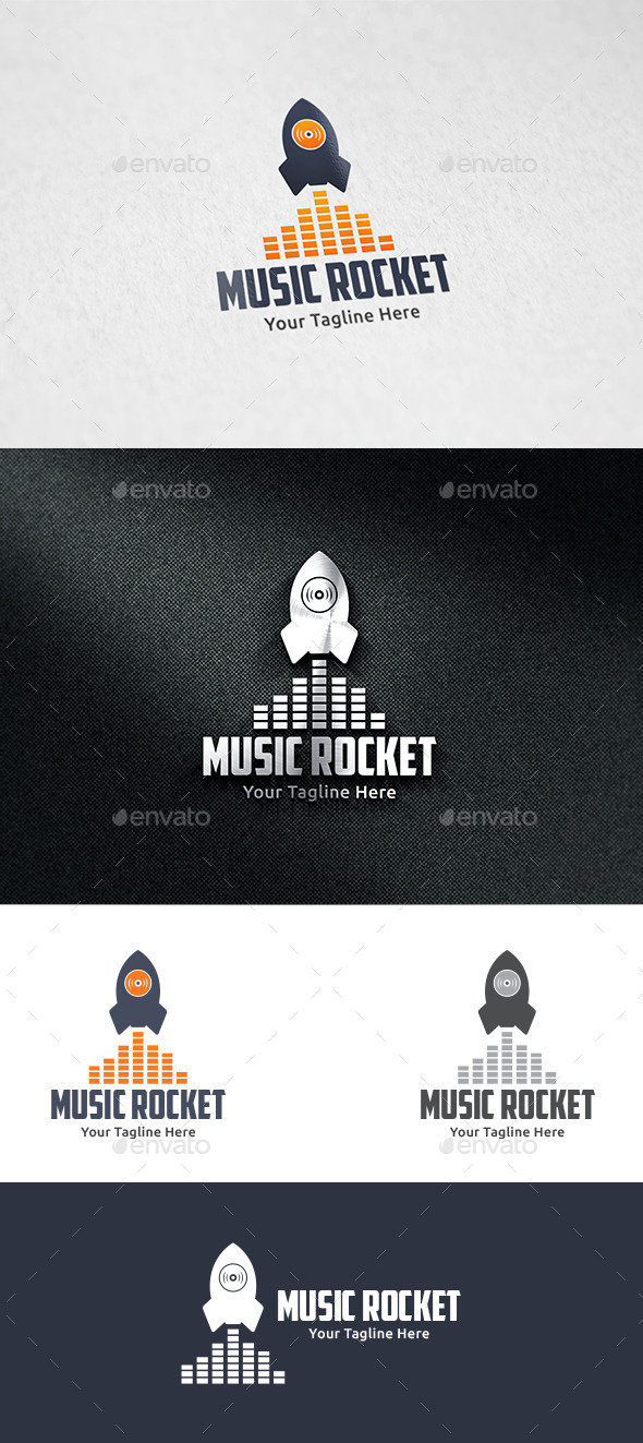 GraphicRiver Music Rocket 9618219 GraphicRiver Music Rocket 9618219