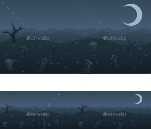 GraphicRiver Cemetery Game Background 9619164 GraphicRiver Cemetery Game Background 9619164