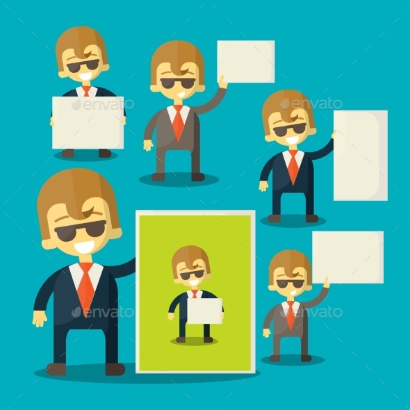 GraphicRiver Businessman Holding Blank Notes 9620019 GraphicRiver Businessman Holding Blank Notes 9620019