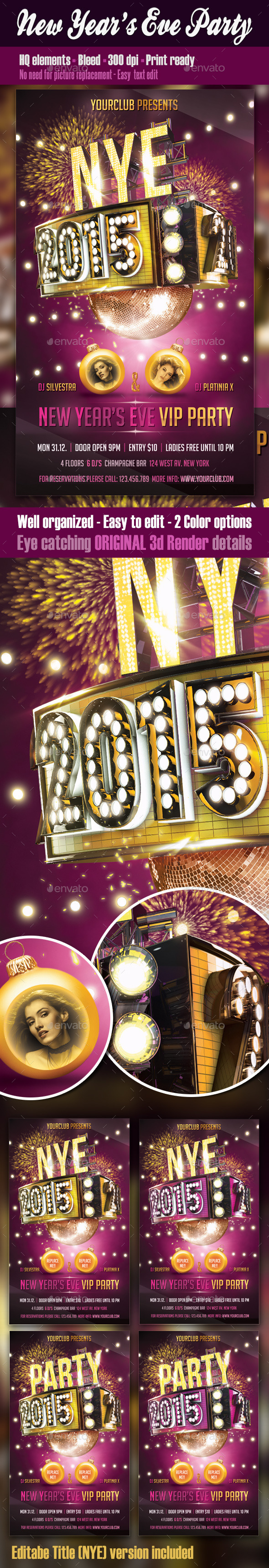New Years Eve Party Flyer - Clubs & Parties Events