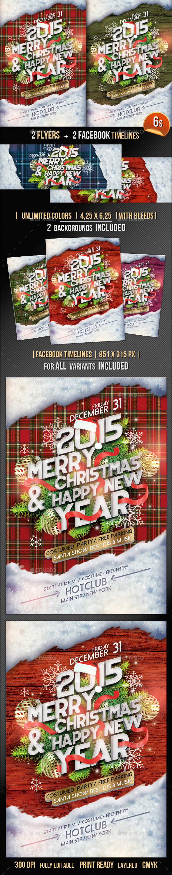 GraphicRiver Christmas Flyer & Fb Timeline 9623170 GraphicRiver Christmas Flyer & Fb Timeline 9623170