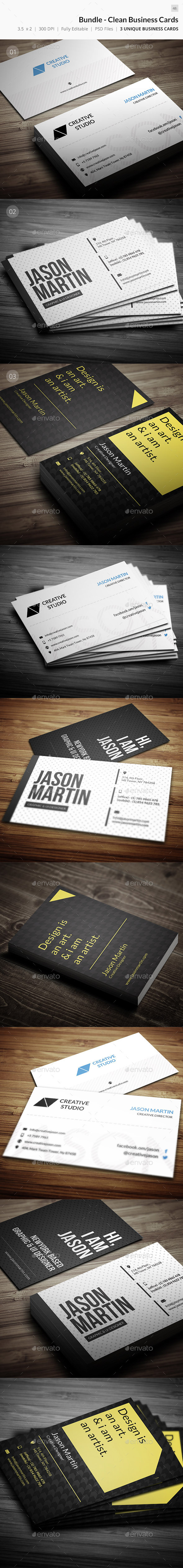 GraphicRiver Bundle Clean Unique Business Card 48 9623338 GraphicRiver Bundle Clean Unique Business Card 48 9623338