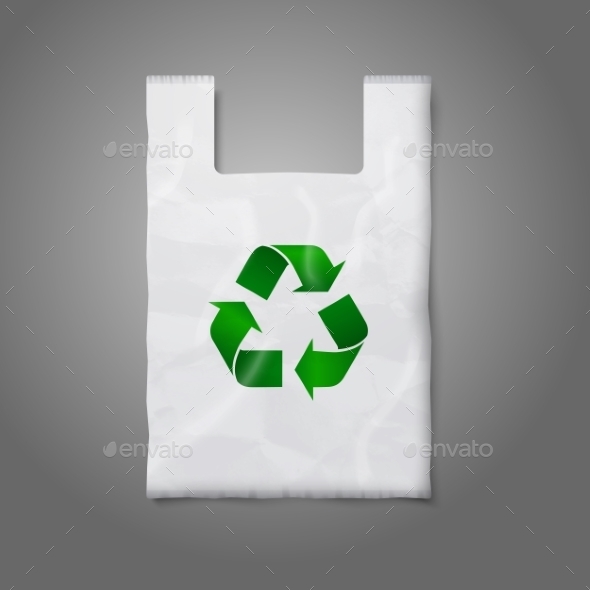 GraphicRiver Blank White Plastic Bag with Green Recycling Sign 9624691 GraphicRiver Blank White Plastic Bag with Green Recycling Sign 9624691