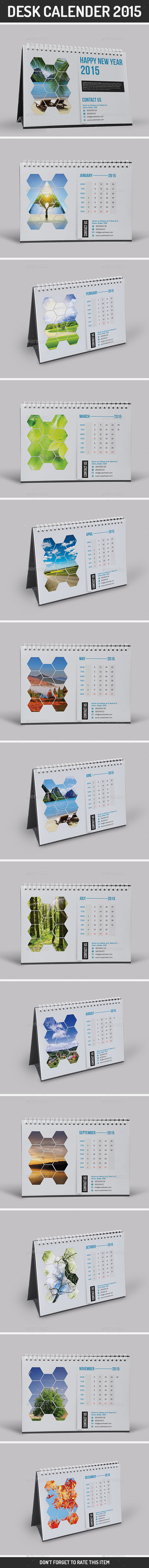 GraphicRiver Desk Calender 2015 9624768 GraphicRiver Desk Calender 2015 9624768