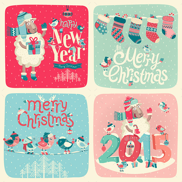Christmas Postcards Set Christmas Postcards Set