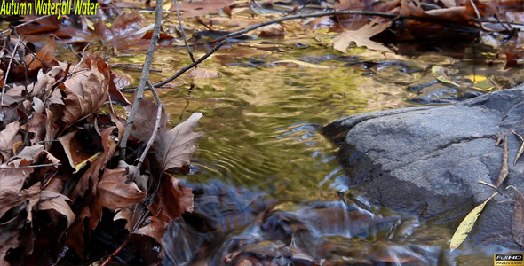 Autumn Waterfall Water Autumn Waterfall Water