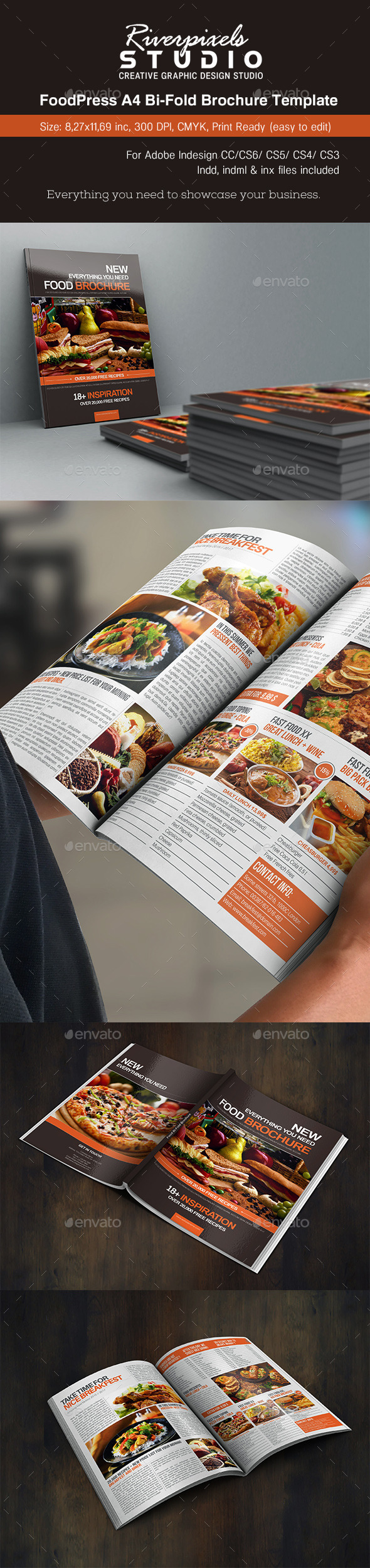 GraphicRiver FoodPress BiFold Brochure Template 9625869 GraphicRiver FoodPress BiFold Brochure Template 9625869