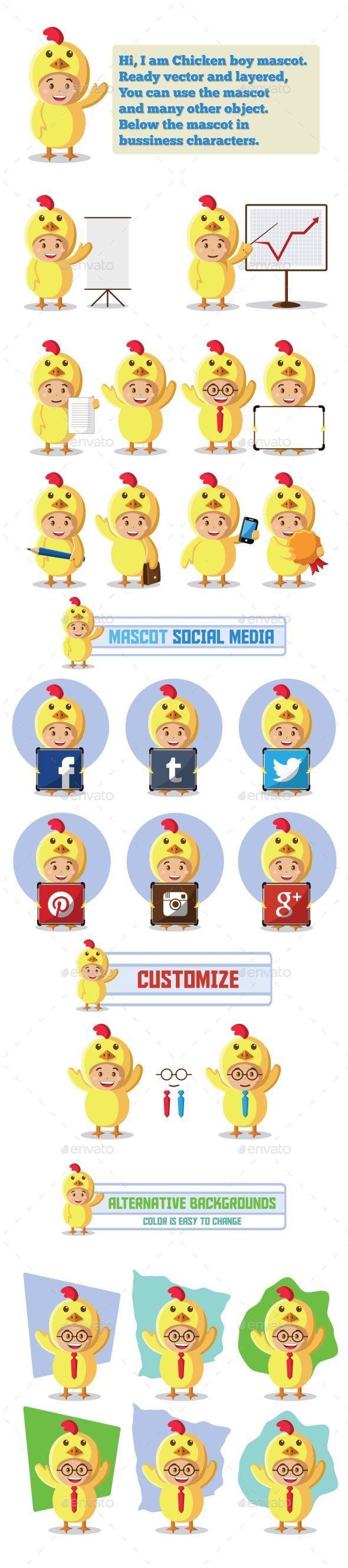GraphicRiver Chicken Mascot Character 9626659 GraphicRiver Chicken Mascot Character 9626659