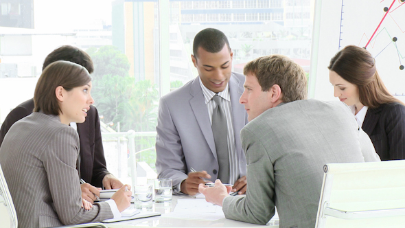 Multi Cultural Business Meeting with People Interacting Multi Cultural Business Meeting with People Interacting