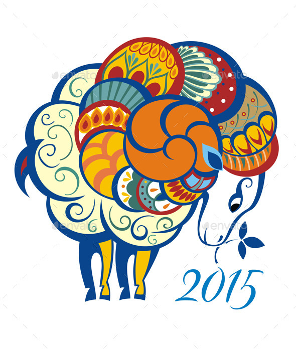 GraphicRiver Ornament and Decorative Sheep 9628832 GraphicRiver Ornament and Decorative Sheep 9628832