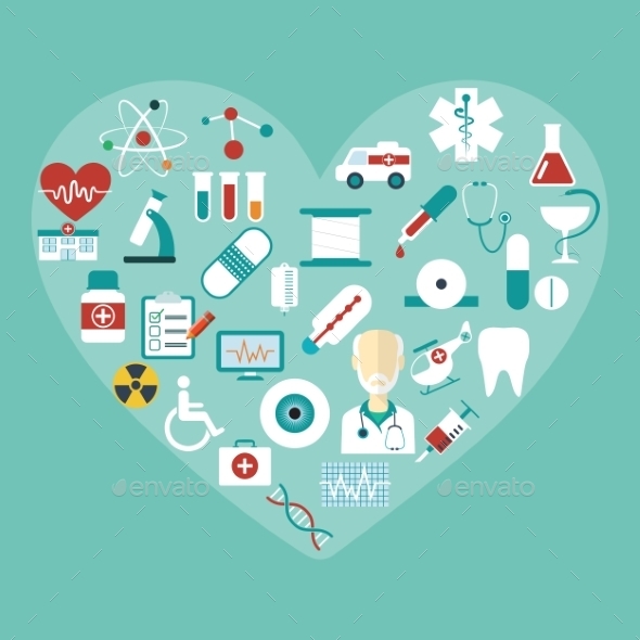 GraphicRiver Set of Vector Flat Medical Icons Modern Concept 9628957 GraphicRiver Set of Vector Flat Medical Icons Modern Concept 9628957