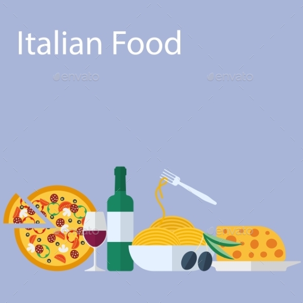 GraphicRiver Italian Food Background 9629055 GraphicRiver Italian Food Background 9629055