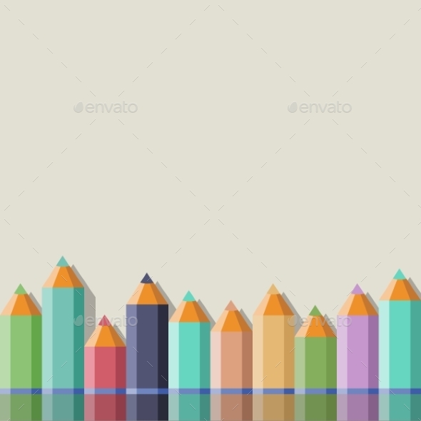 GraphicRiver Background with Color Pencils 9629058 GraphicRiver Background with Color Pencils 9629058