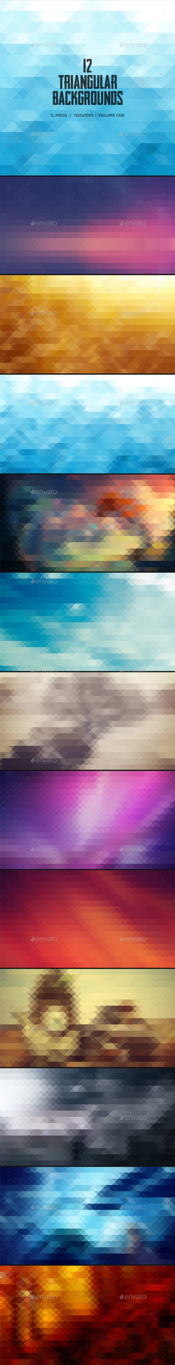 GraphicRiver Triangle Backgrounds Volume One 9631773 GraphicRiver Triangle Backgrounds Volume One 9631773