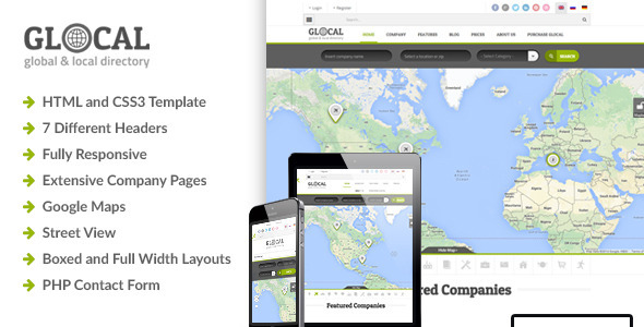 Glocal - Responsive Directory Template