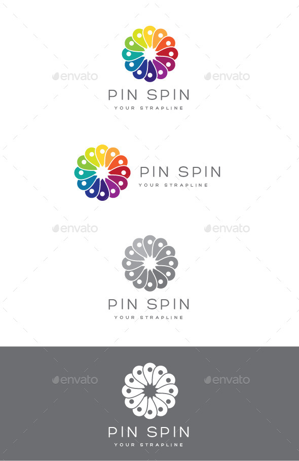 GraphicRiver Pin Spin Logo 9633307 GraphicRiver Pin Spin Logo 9633307