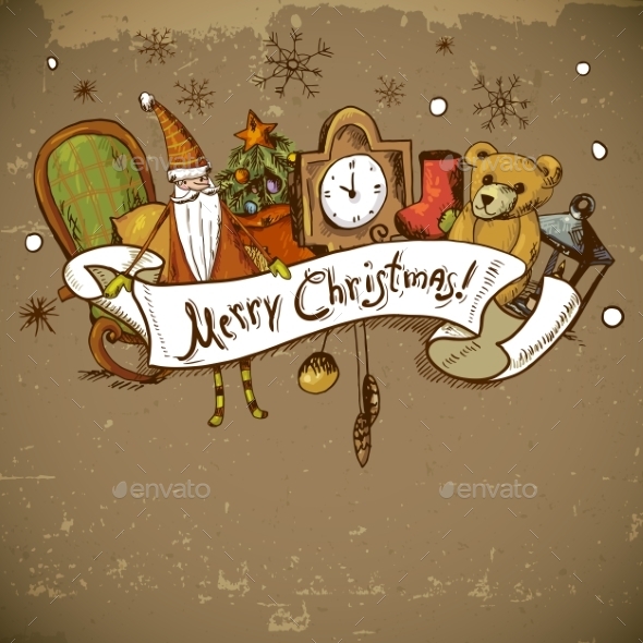 GraphicRiver Hand-Drawn New Year and Christmas Greeting Card 9635341 GraphicRiver Hand-Drawn New Year and Christmas Greeting Card 9635341