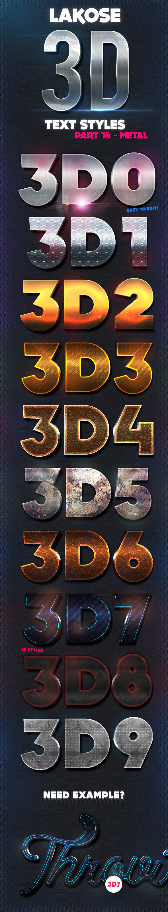 GraphicRiver Lakose 3D Text Styles Part 14 9636921 GraphicRiver Lakose 3D Text Styles Part 14 9636921