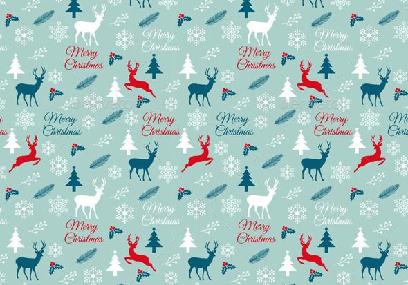 GraphicRiver Seamless Christmas Pattern Vector 9638397 GraphicRiver Seamless Christmas Pattern Vector 9638397