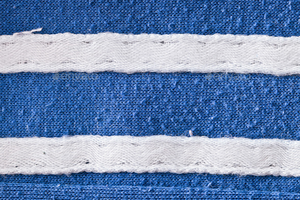 Blue and white fabric