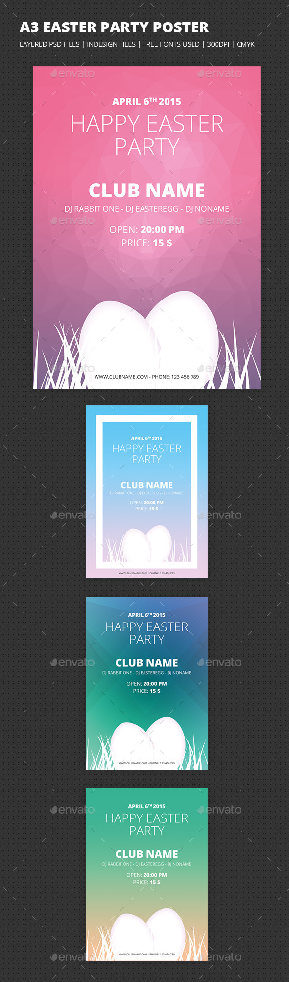 GraphicRiver A3 Easter Party Poster 9638771 GraphicRiver A3 Easter Party Poster 9638771