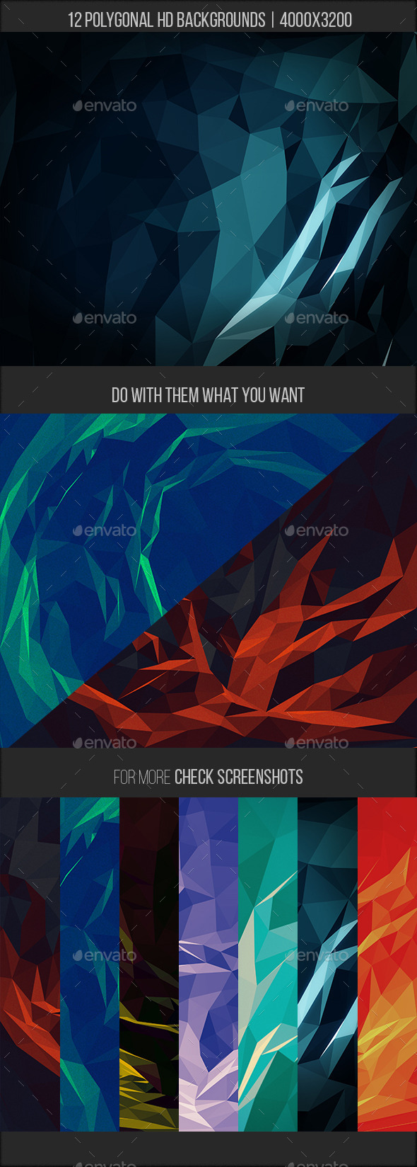 12 Abstract Lowpoly Backgrounds 12 Abstract Lowpoly Backgrounds