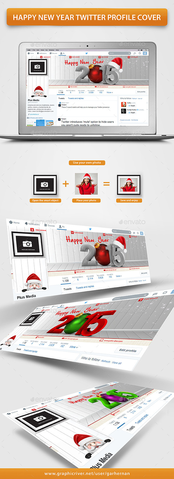 GraphicRiver Happy New Year Twitter Profile Cover 9638992 GraphicRiver Happy New Year Twitter Profile Cover 9638992