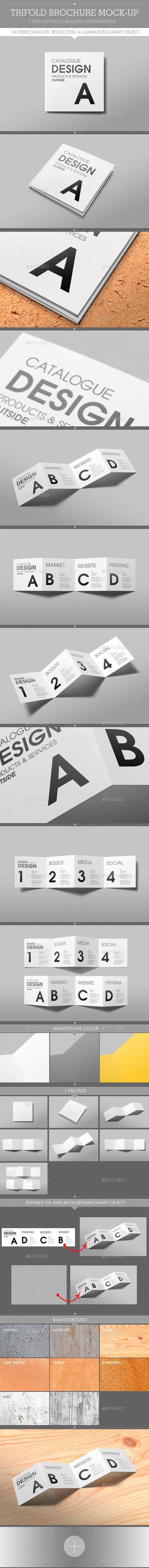 GraphicRiver Trifold Brochure Mock-Up 9639605 GraphicRiver Trifold Brochure Mock-Up 9639605