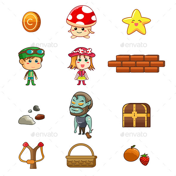 GraphicRiver Character and Game Elements 9639617 GraphicRiver Character and Game Elements 9639617