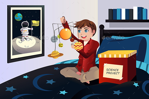 GraphicRiver Boy making a Solar System Science Project 9639624 GraphicRiver Boy making a Solar System Science Project 9639624