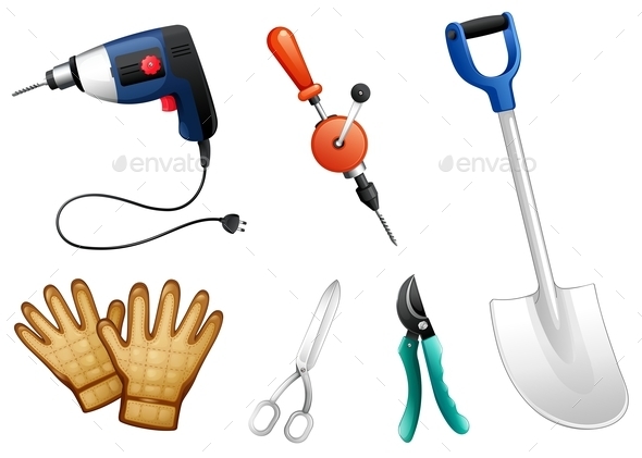 GraphicRiver Six Different Kinds of Construction Tools 9639775 GraphicRiver Six Different Kinds of Construction Tools 9639775