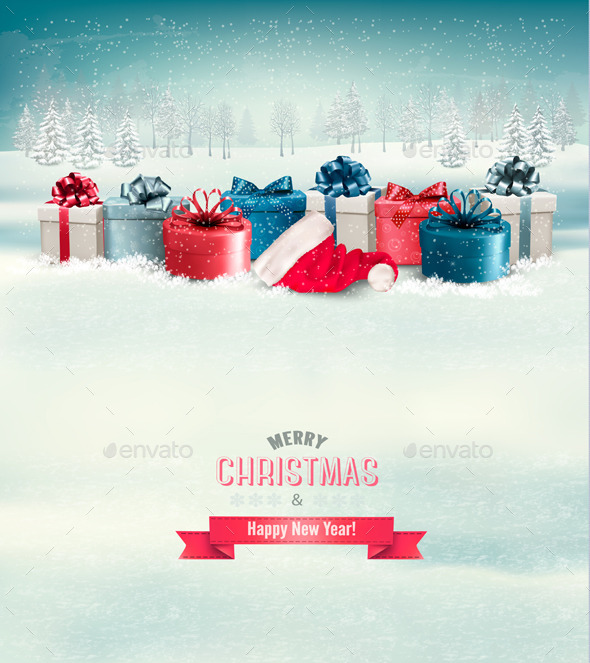 GraphicRiver Holiday Christmas Background with Gift Boxes 9639864 GraphicRiver Holiday Christmas Background with Gift Boxes 9639864
