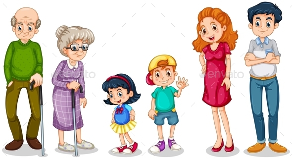 GraphicRiver Family with their Grandparents 9640240 GraphicRiver Family with their Grandparents 9640240