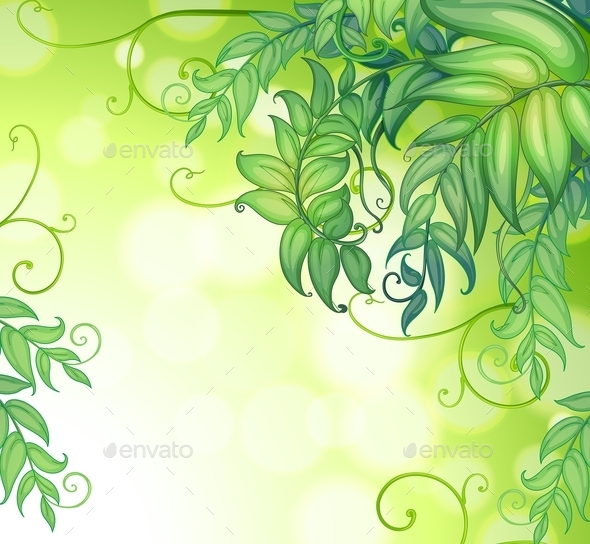 GraphicRiver Green Leaves Background 9640256 GraphicRiver Green Leaves Background 9640256