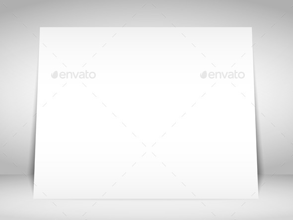 GraphicRiver Blank White Placard 9640499 GraphicRiver Blank White Placard 9640499