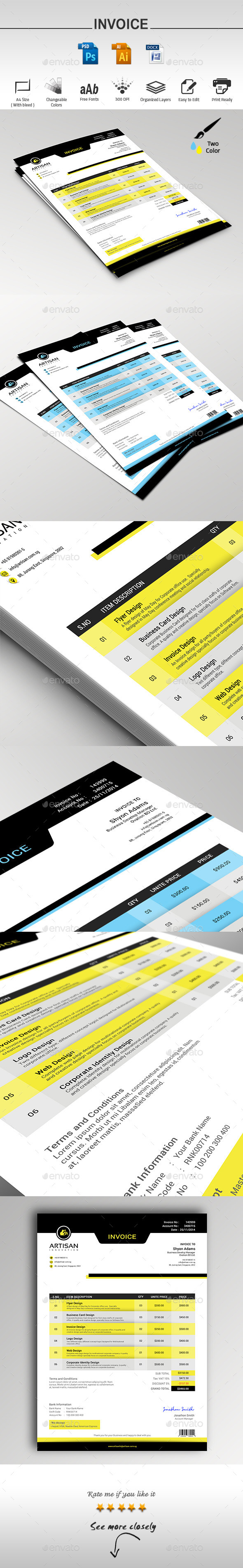 GraphicRiver Invoice 9640510 GraphicRiver Invoice 9640510