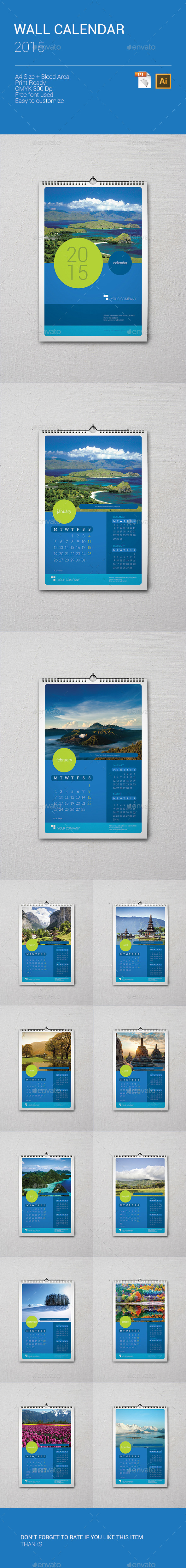 Wall Calendar 2015