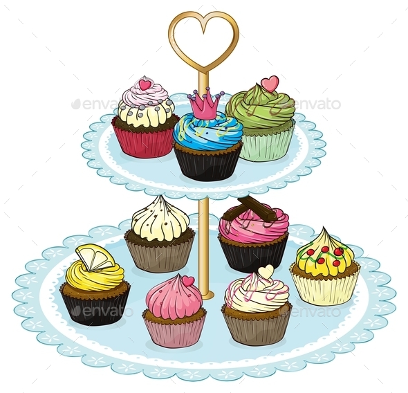 GraphicRiver Cupcake Tray 9641094 GraphicRiver Cupcake Tray 9641094