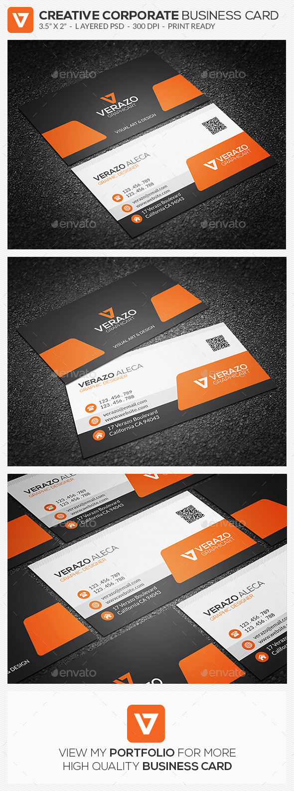 Creative Corporate Business Card 65 (Corporate)