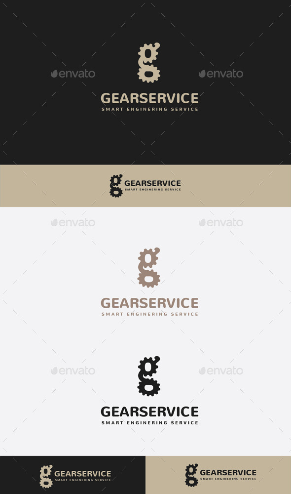 Gear Service Logo (Letters)