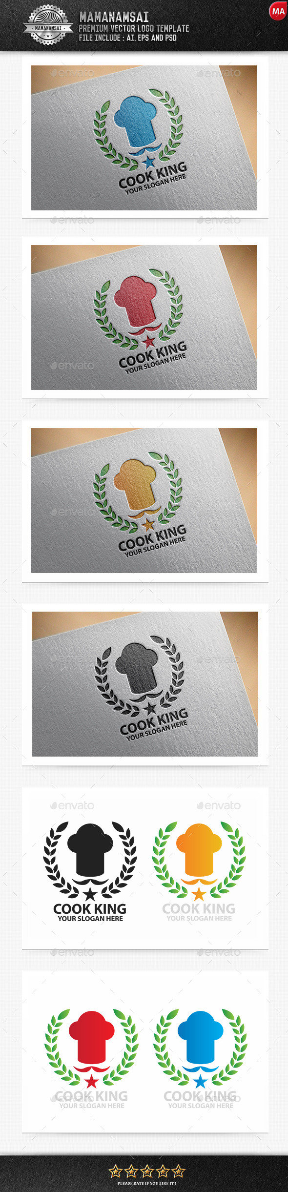 GraphicRiver Cook King Logo 9643308 GraphicRiver Cook King Logo 9643308