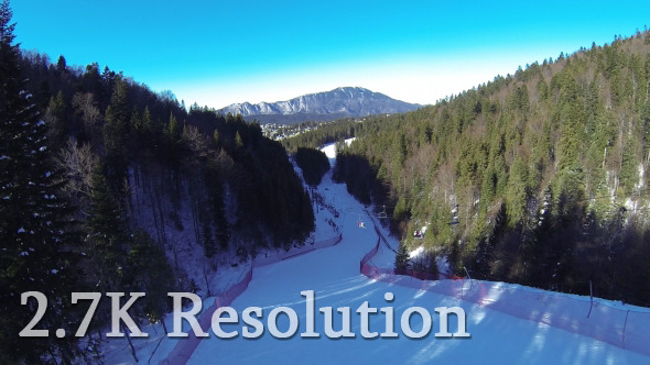VideoHive Flying over Snowy Winter Slope 9644118 VideoHive Flying over Snowy Winter Slope 9644118