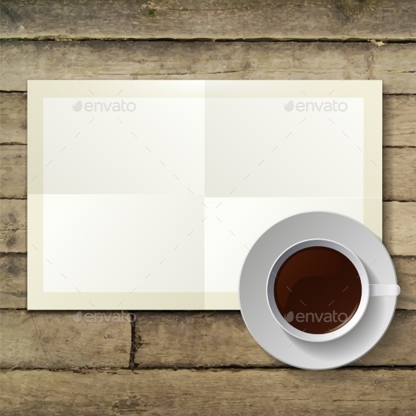 GraphicRiver Cup of Coffee and Note Paper 9645857 GraphicRiver Cup of Coffee and Note Paper 9645857