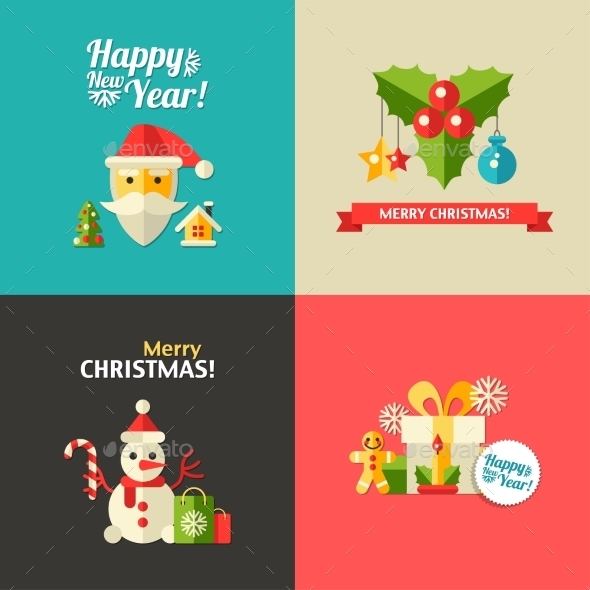 GraphicRiver Illustration of Christmas and Happy New Year 9646453 GraphicRiver Illustration of Christmas and Happy New Year 9646453